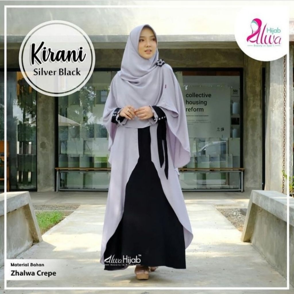 Preloved Alwa Hijab Kirani Set Gamis