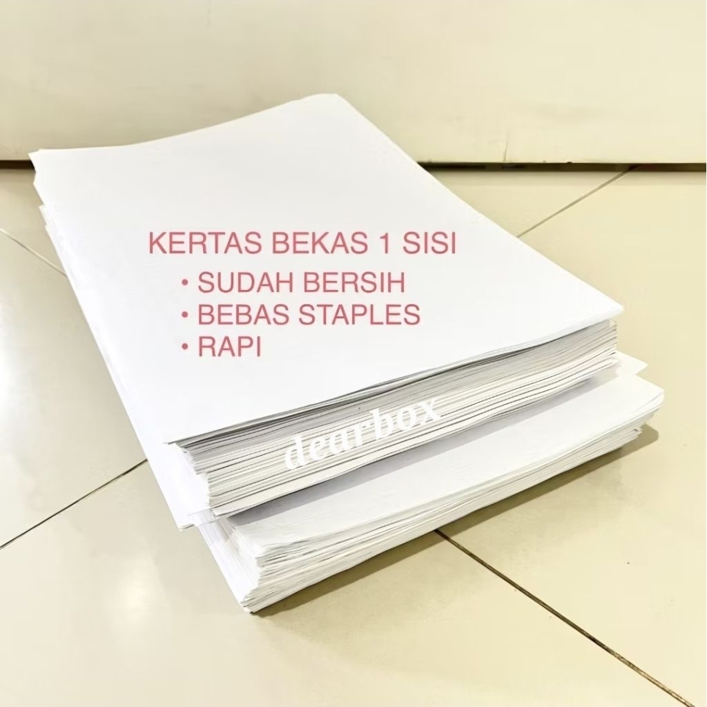 Kertas bekas HVS 1 sisi print label bungkus makanan kertas bekas bersih kertas a4 f4 kertas fotocopy