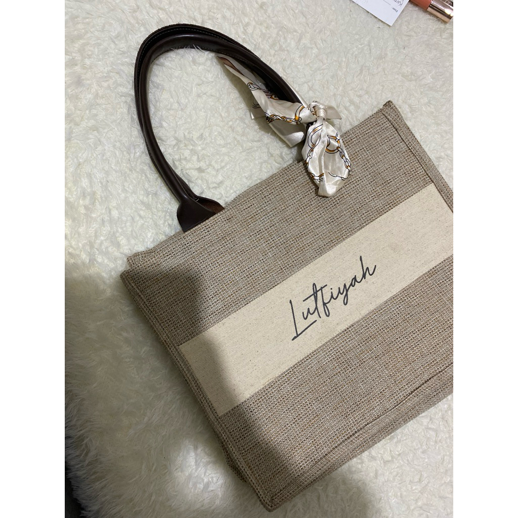 JUTE Calea Bag Tas Wanita Canvas - Preloved
