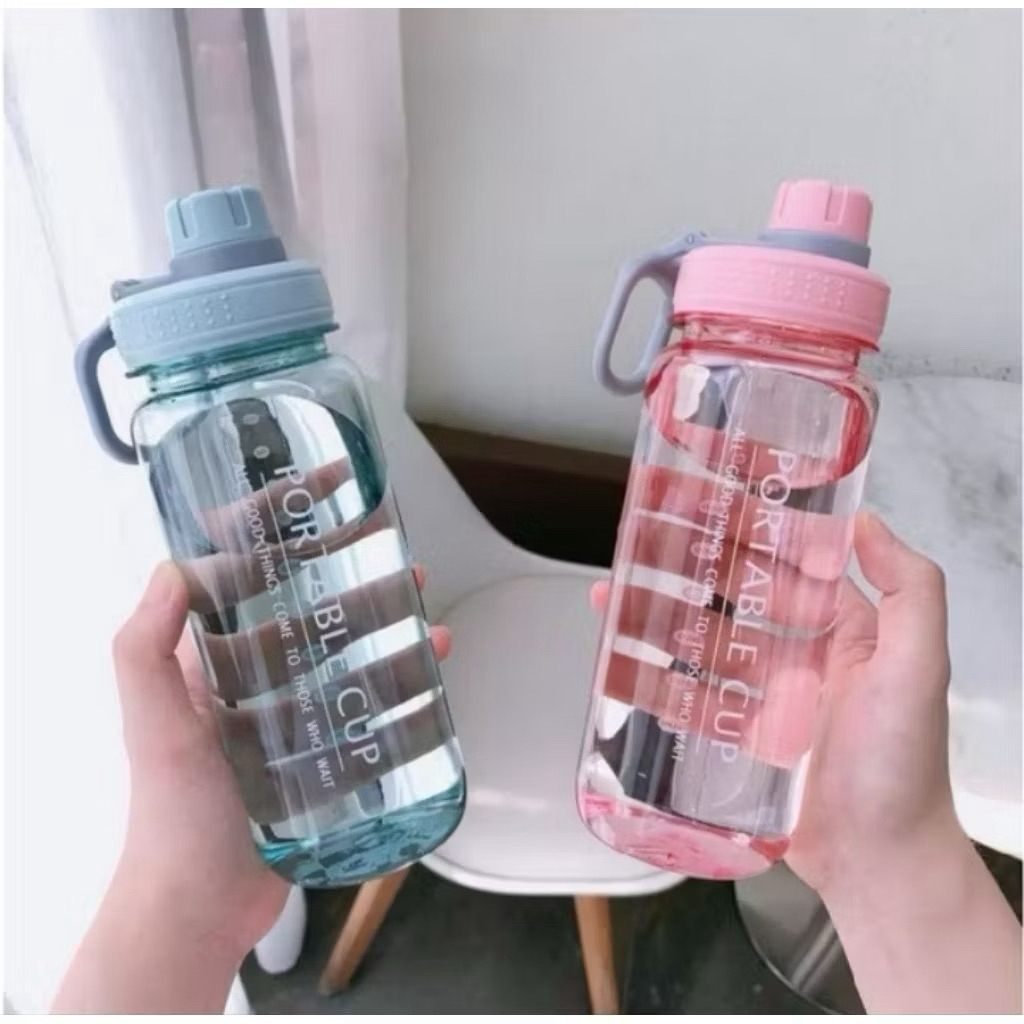 botol portable cup 1000ml botol plastik portable cup 1L botol minum 1 liter botol portable botol min