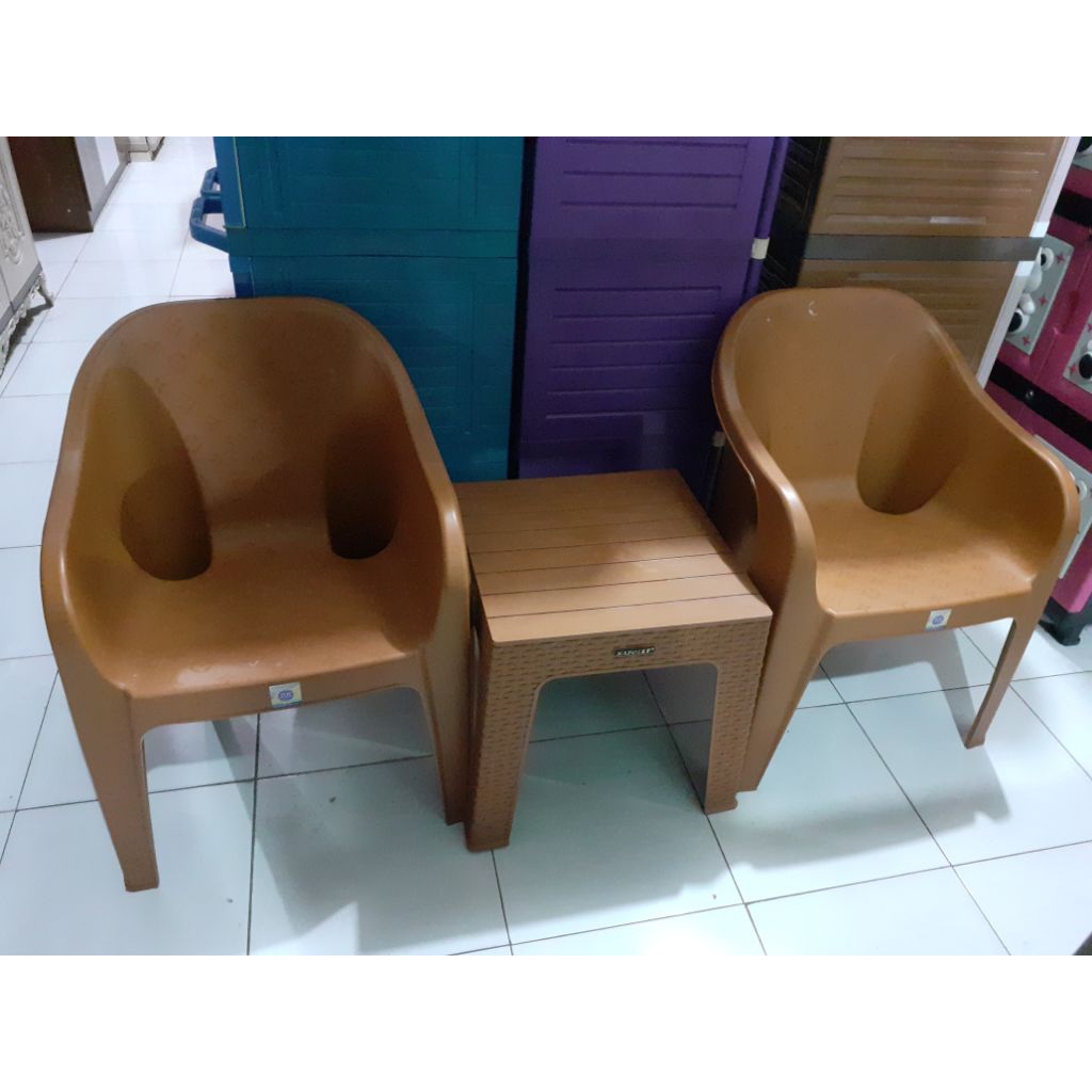 kursi+meja teras NAPOLLY 1set