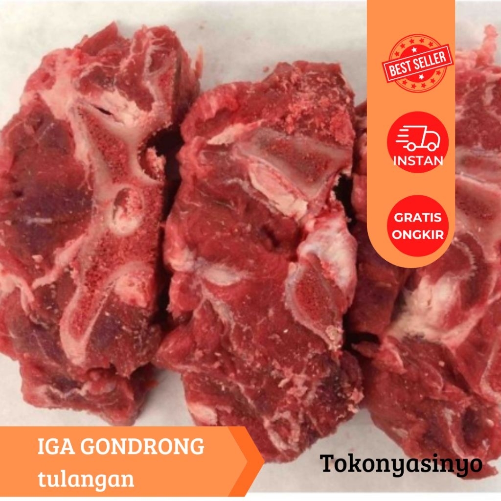 iga gondrong sapi mix 500gr,iga tulangan
