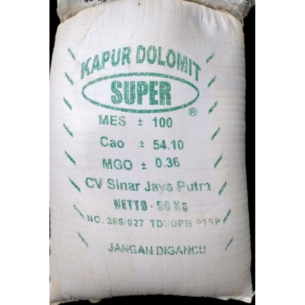 Dolomit pertanian kapur dolomit super 50kg