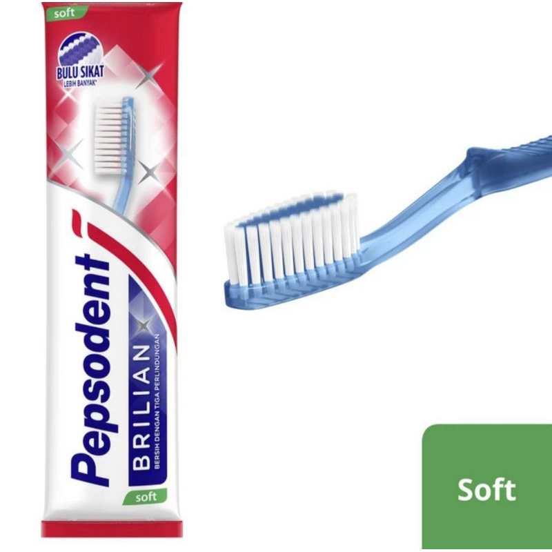 Pepsodent Brilian Soft / Sikat Gigi Pepsodent Brilian [ Pcs ]