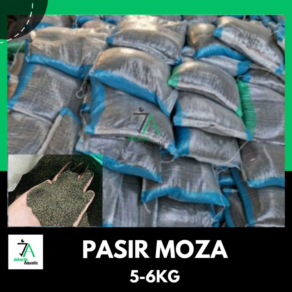 Pasir Moza Karungan / Pasir Silika Hitam Karungan / Pasir Moza