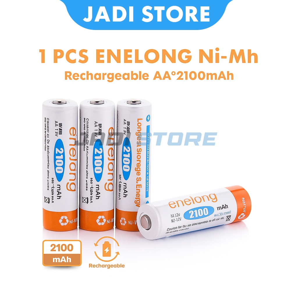 1PCS Baterai AA Rechargeable A2 Recharge Enelong Cas Ni-Mh 2100mAh AAA A3 Batera Alkaline Cas ABC