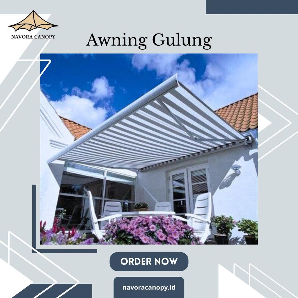 Canopy Lipat Awning Gulung Elektrik Manual Bergaransi Depok - Kanopi Outdoor Berkualitas
