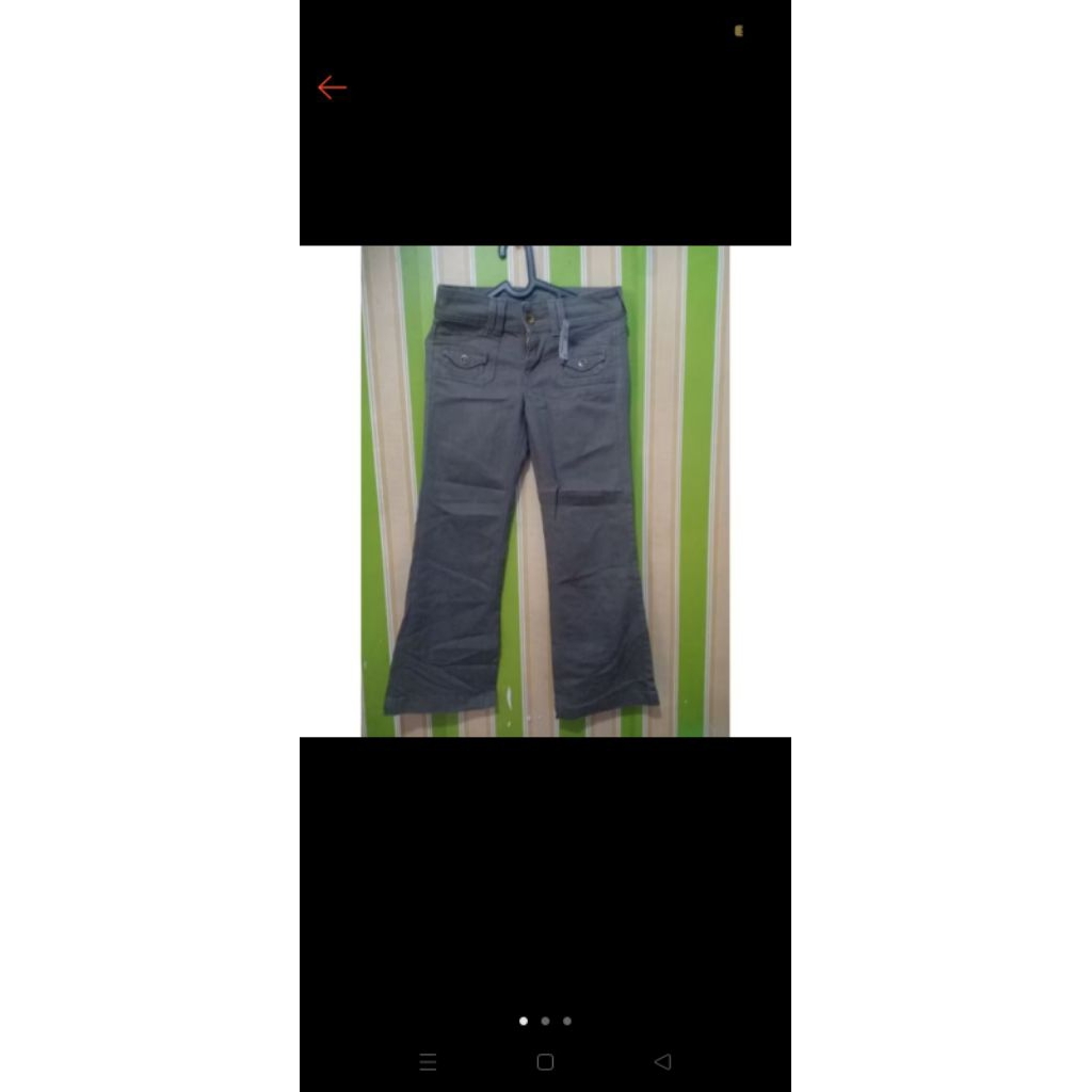 celana panjang cutbray wanita preloved