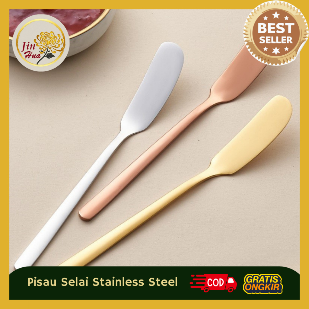 JH Pisau Selai Stainless Steel / Pisau Oles Selai / Pisau Oles Mentega Stainless Steel Tahan Karat