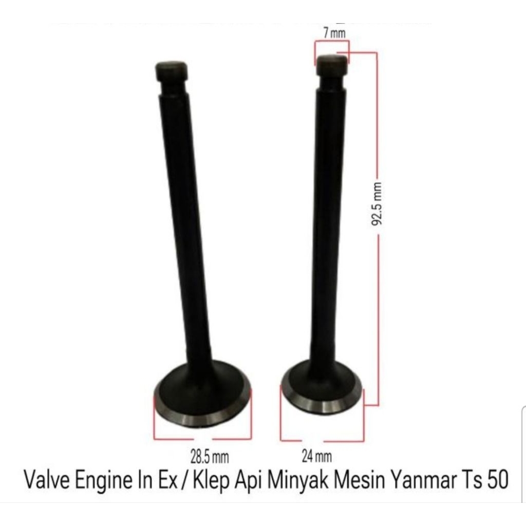 Ts50 klep mesin yanmar Ts 50