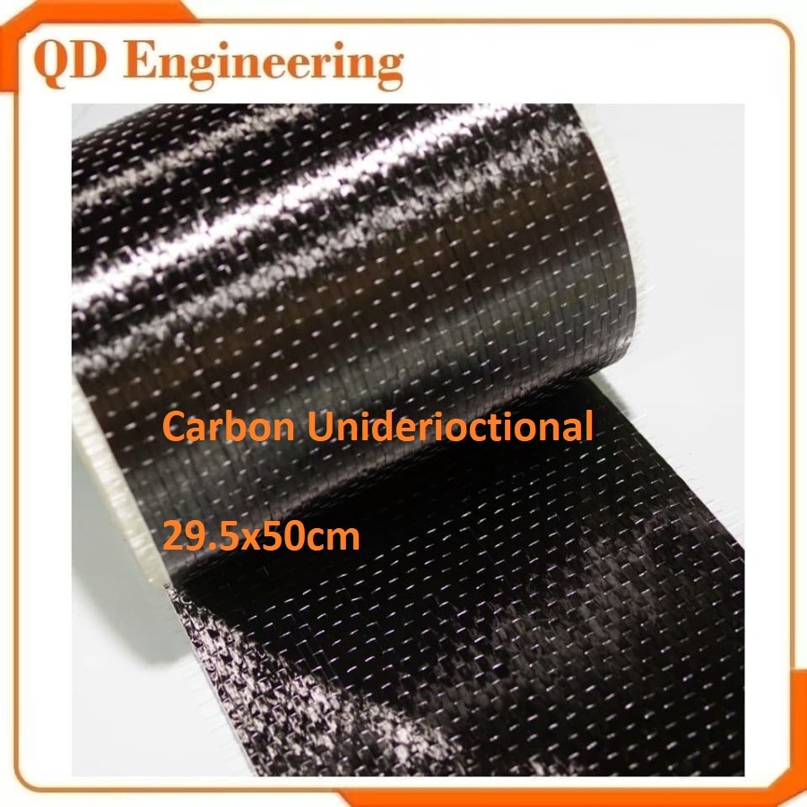 Carbon Fiber Cloth Serat Karbon Lembaran Carbon Composite Lebar 29.5cm Bahan Carbon Fiber Chassis Ca