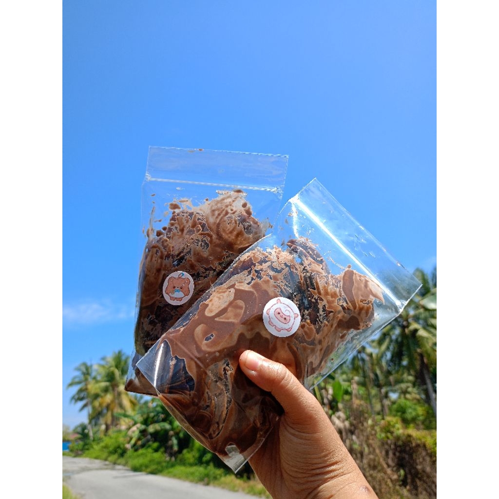 Kripik Pisang Coklat Lumer | pisang tanduk