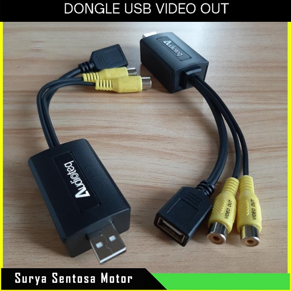 USB Dongle Adaptor Video Out Head Unit Android Paralel Monitor Headrest Dan Monitor Roof