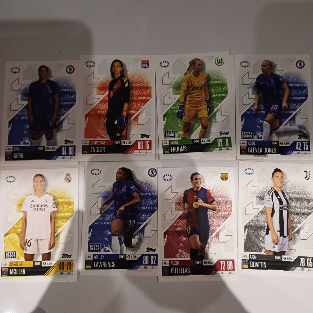 Women's Champions League Topps Match Attax 24-25 (UWCL, select players, price per card)