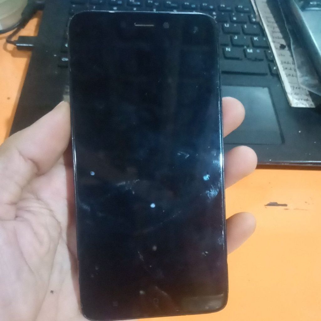 lcd + frame redmi 4x ori copotan mulus mati