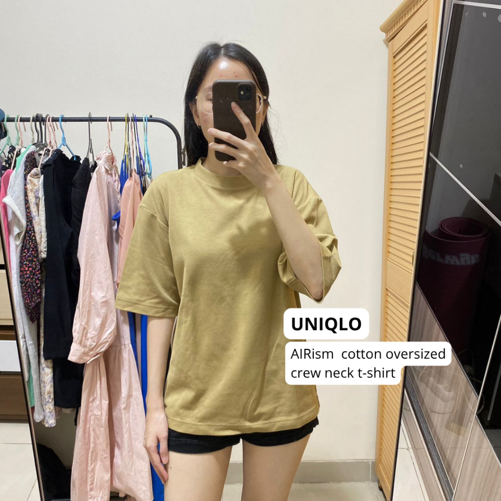 UNIQLO AIRism unisex cotton oversized t-shirt
