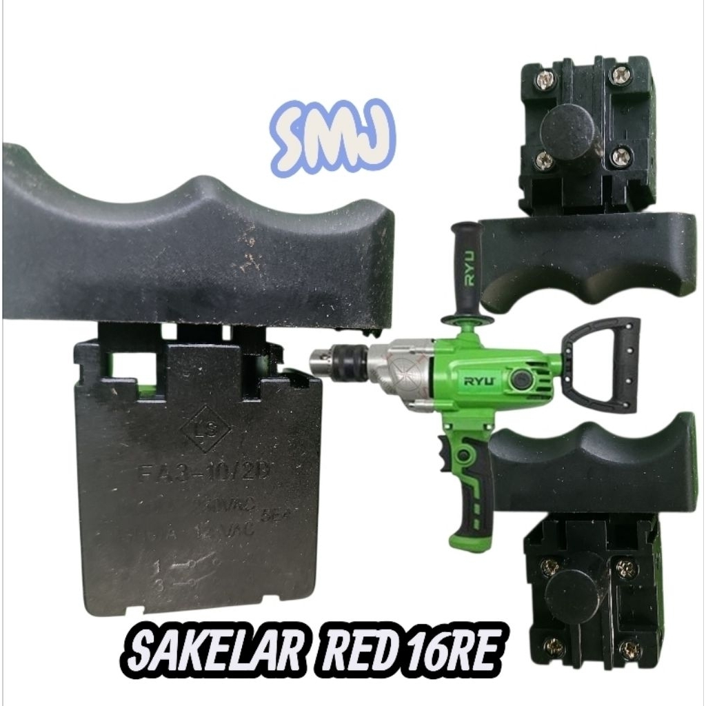 switch mesin bor besi 16mm ryu red16re sakelar red16re ryu pencetan bor ryu red16re ryu tombol listr