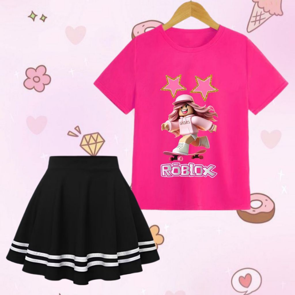 Setelan Anak Perempuan/Setelan Rok Scuba Anak Perempuan ROBLOX 1