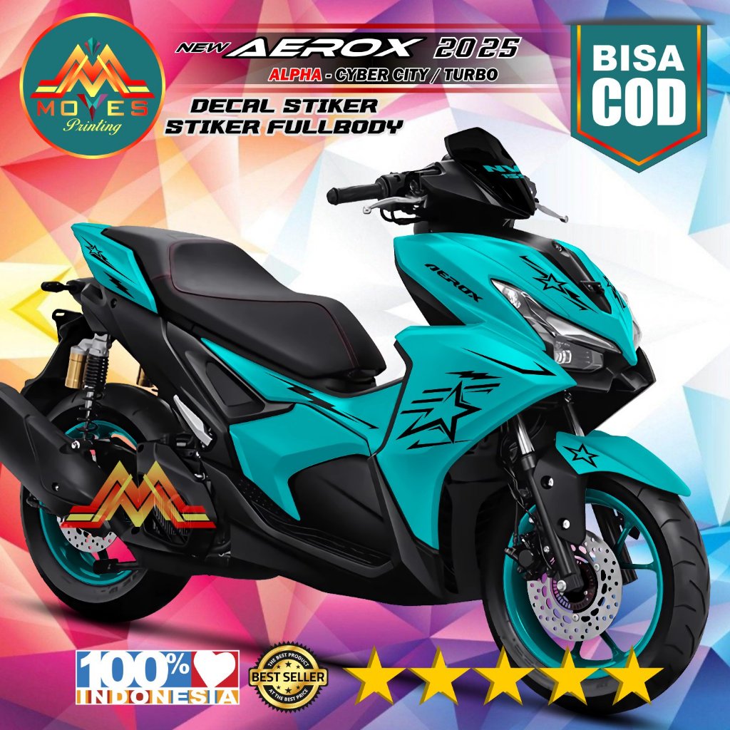 Decal Aerox Alpha Full Body Stiker Aerox CX 2025 Keren Striping Full Body Nutupin Body Aerox Alpha C