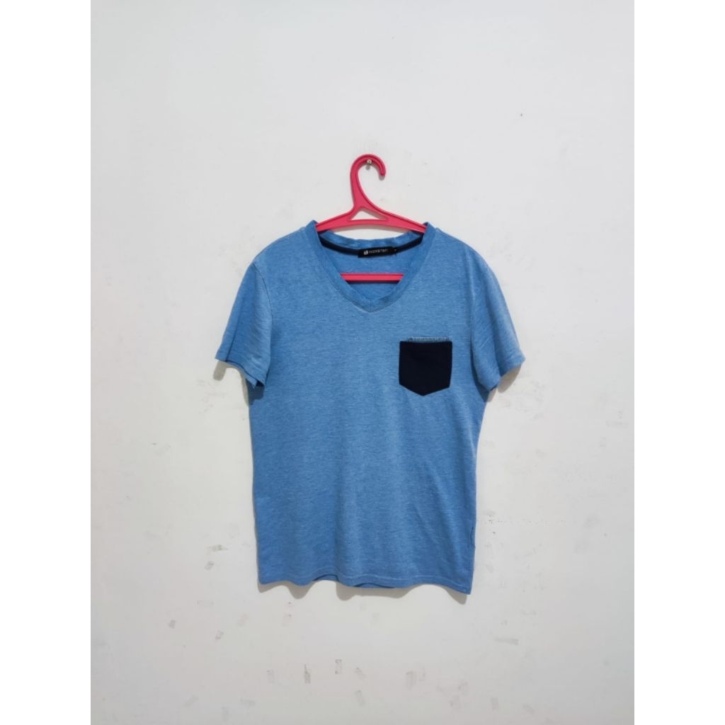 Kaos / Baju Pria Hangten  original Biru Size M