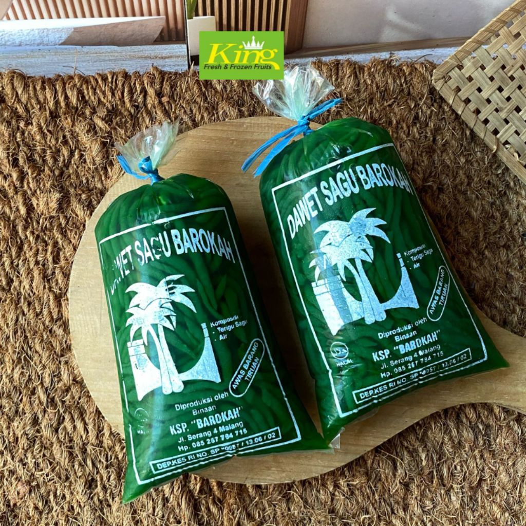 Dawet sagu/cendol sagu hijau, dawet sagu hijau