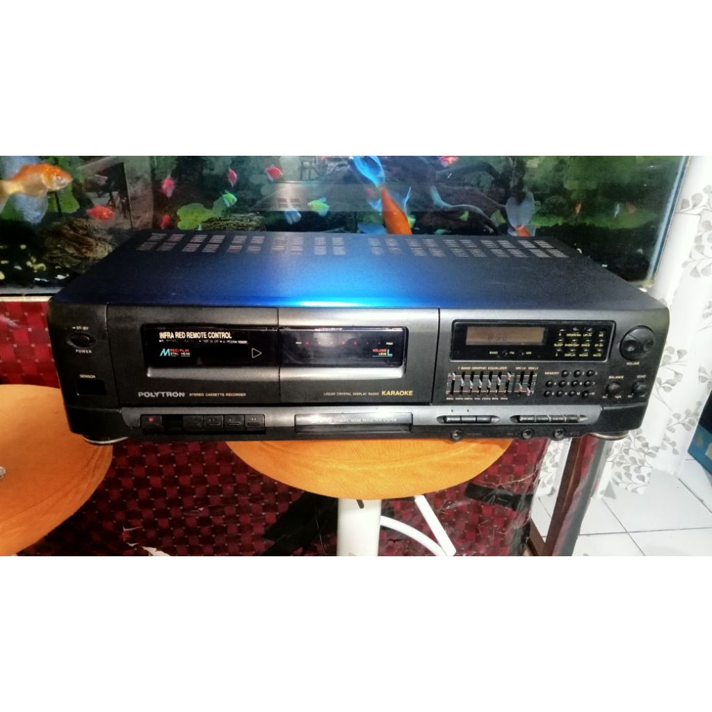 tape deck radio merk polytron  big band BB-531 KA kondisi minuss