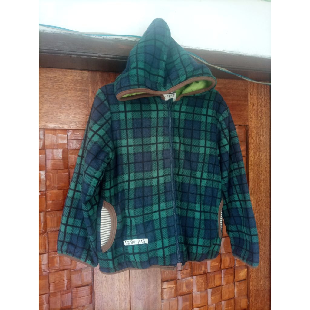 Jaket flanel anak, jaket tebal anak preloved