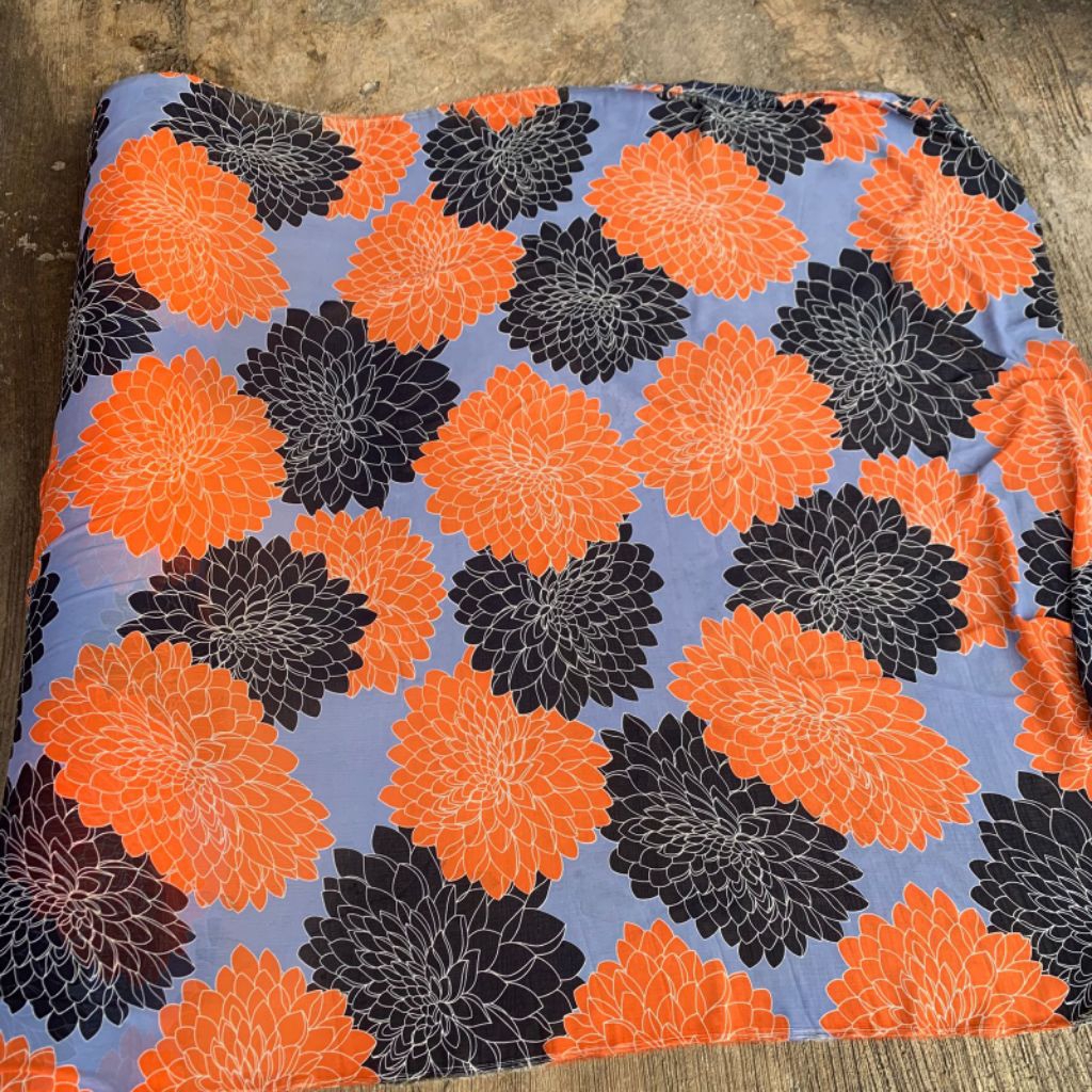 kain sifon yoryu motif bunga - kain sifon yoryu premium - kain sifon yoryu - kain yoryu motif