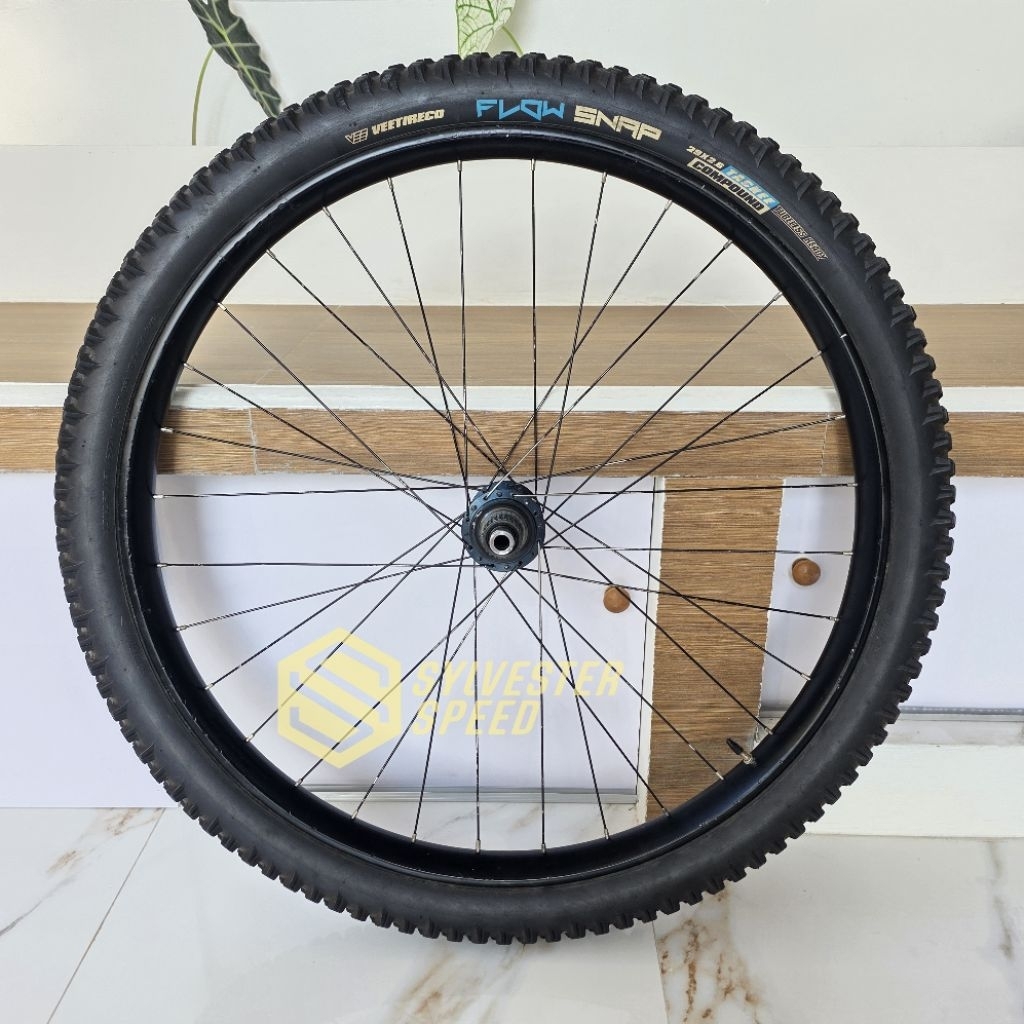 Wheelset Belakang 29 Freehub SLX Entity VEE Tire Microspline TA Super Boost Shimano