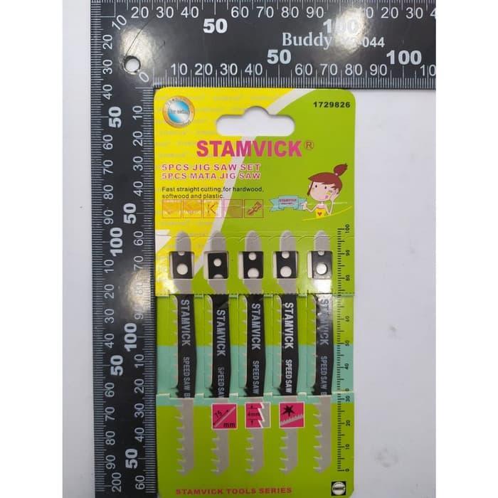 Mata Jigsaw Stamvick Original 8cm / Mata Mesin Jig Saw Blade 8 cm Gergaji Potong Kayu Triplek Mata G