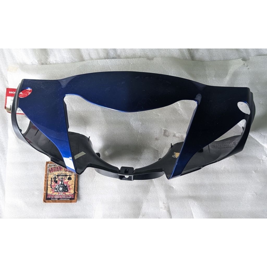 Cober Batok Lampu Depan Honda Supra FIT New Tromol Original Baru AHM 53205-KTL-690FMT Warna Biru tua