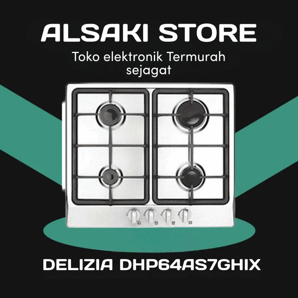DELIZIA Kompor Tanam Gas 4 tungku,
DHP64AS7GHIX