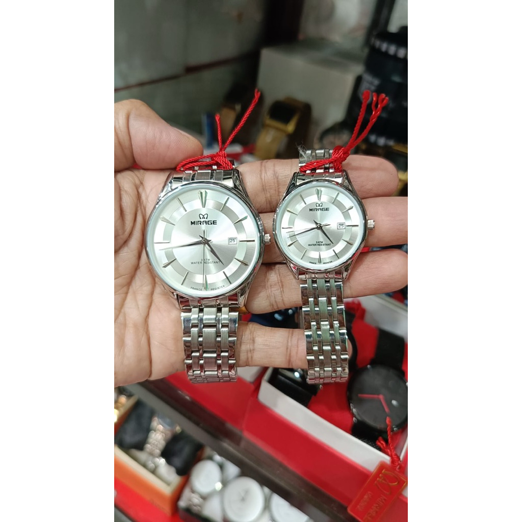 Jam Tangan Mirage Couple Silver