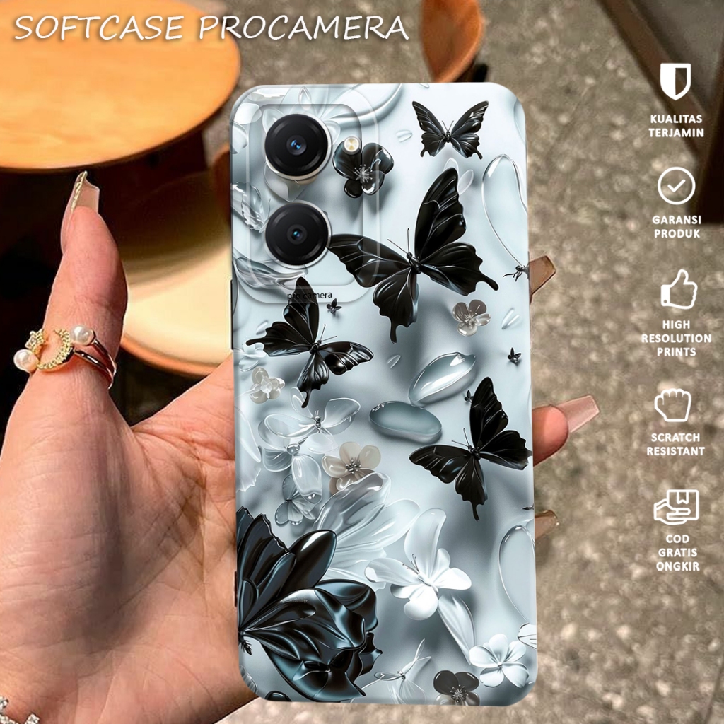 [ DK50 ] Case Hp For VIVO Y18 Y03 Y03T Fashion Casing Softcase Terbaru 2025 - Macaron Protect Camera