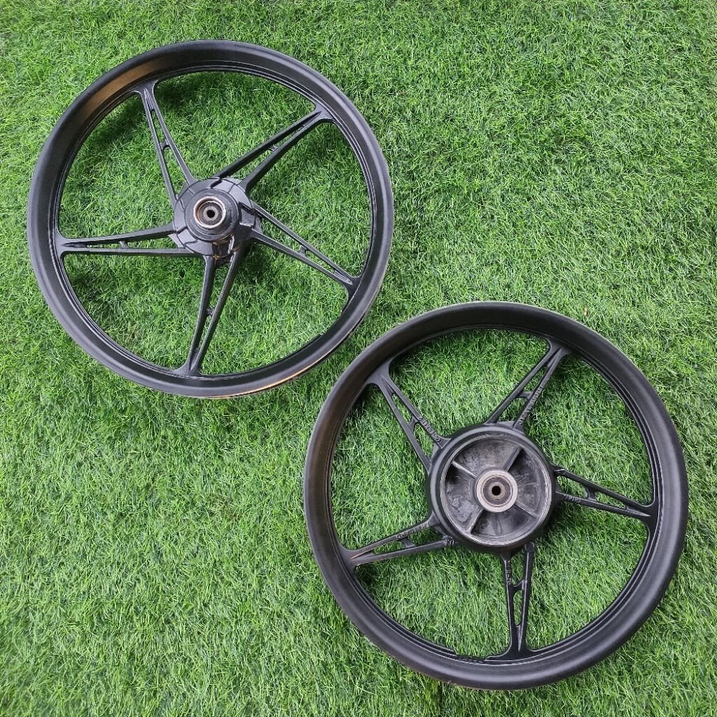 VELG PELEK DEPAN BELAKANG SET YAMAHA JUPITER Z, VELG JUPITER MX 135 OLD ORIGINAL COPOTAN