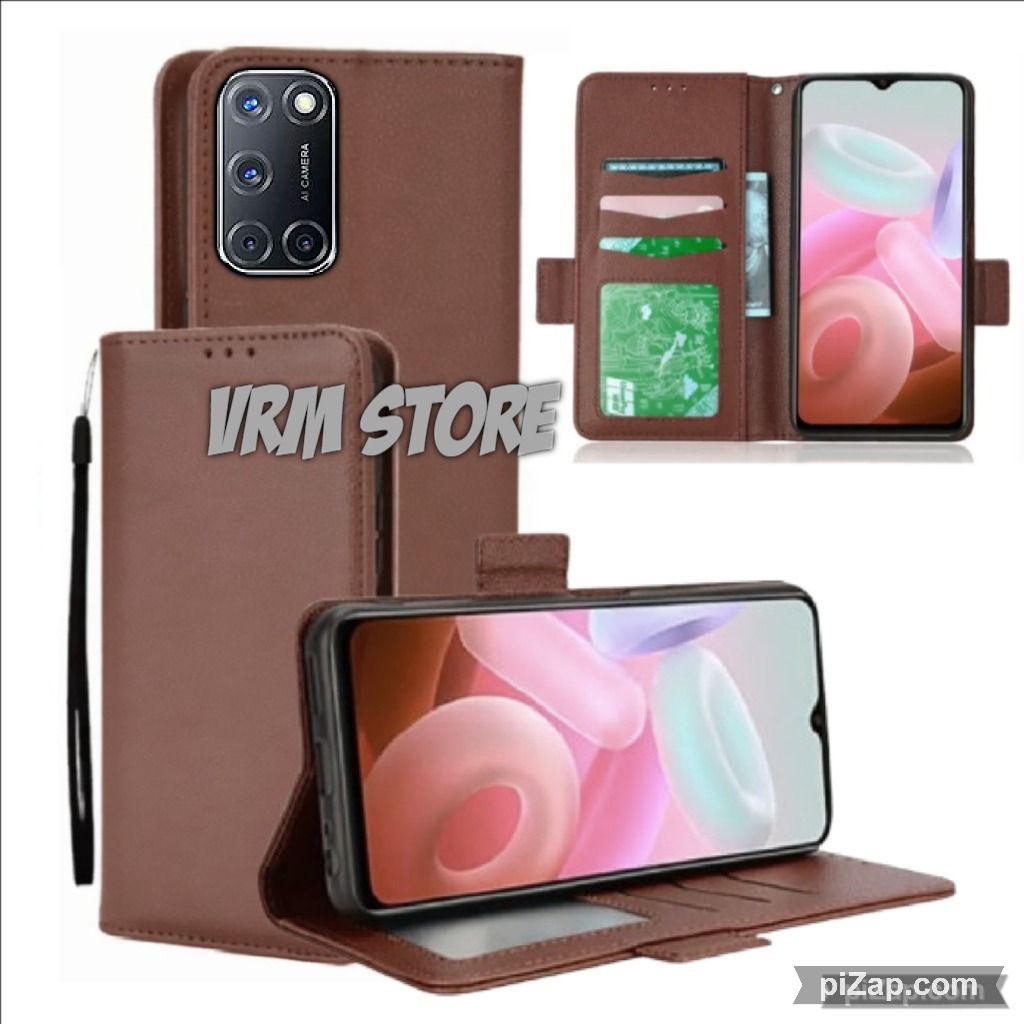 Case Dompet Hp Oppo A52 - Oppo A92 Case Dompet Casing Hp Flip Kulit Case Wallet Leather Cover