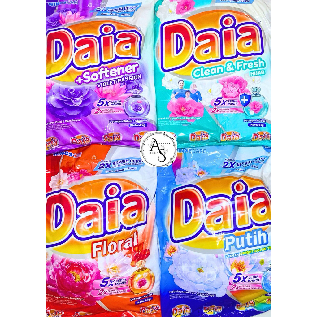Daia Deterjen Bubuk Kemasan 4 Kg JUMBO