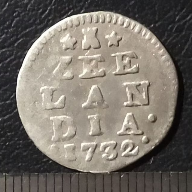 #45.ST. KOIN KUNO || KOIN PERAK || SILVER COIN 2 STUIVER ZEELANDIA TAHUN 1732