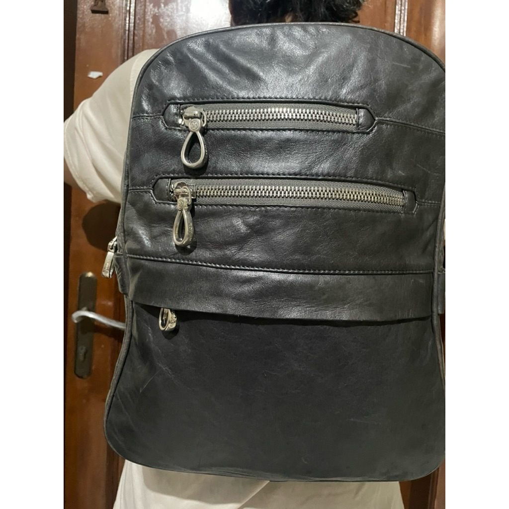 Ransel kulas full leather backpack Tough worker