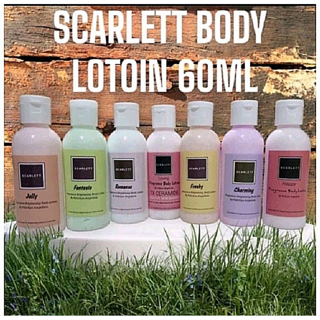Hand Body Scarlett Whitening uk60ml Body Lotion Melembabkan
