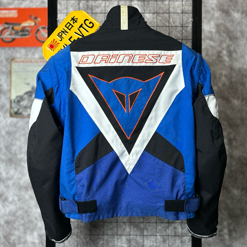 jaket motor touring dainese original vintage racing jacket bkn yellow corn nankai kiss team