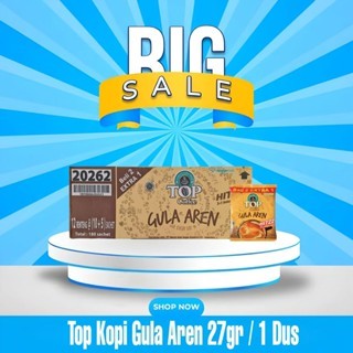 Top Kopi Gula Aren 27 Gram 1 Dus/Karton isi 15 Renteng
