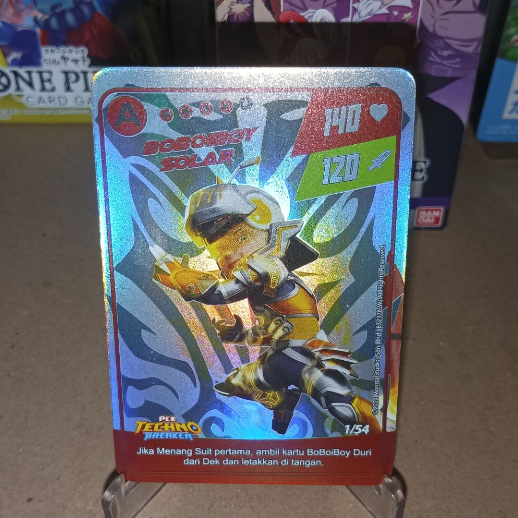 Boboiboy Pek Tecno Breaker Boboiboy Solar A Holo Foil Monsta Galaxy Card