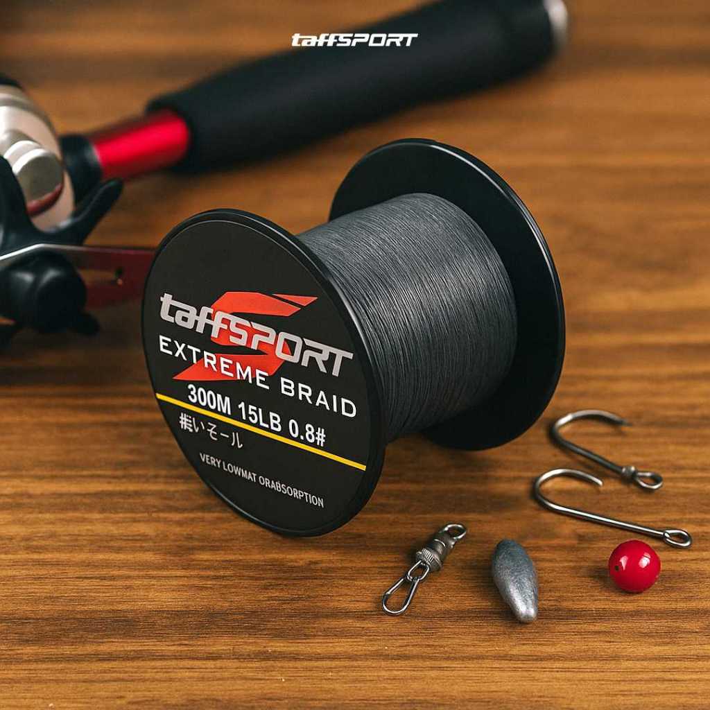 Senar Benang Tali Pancing PE 4 Extreme Braid 300 500 Meter