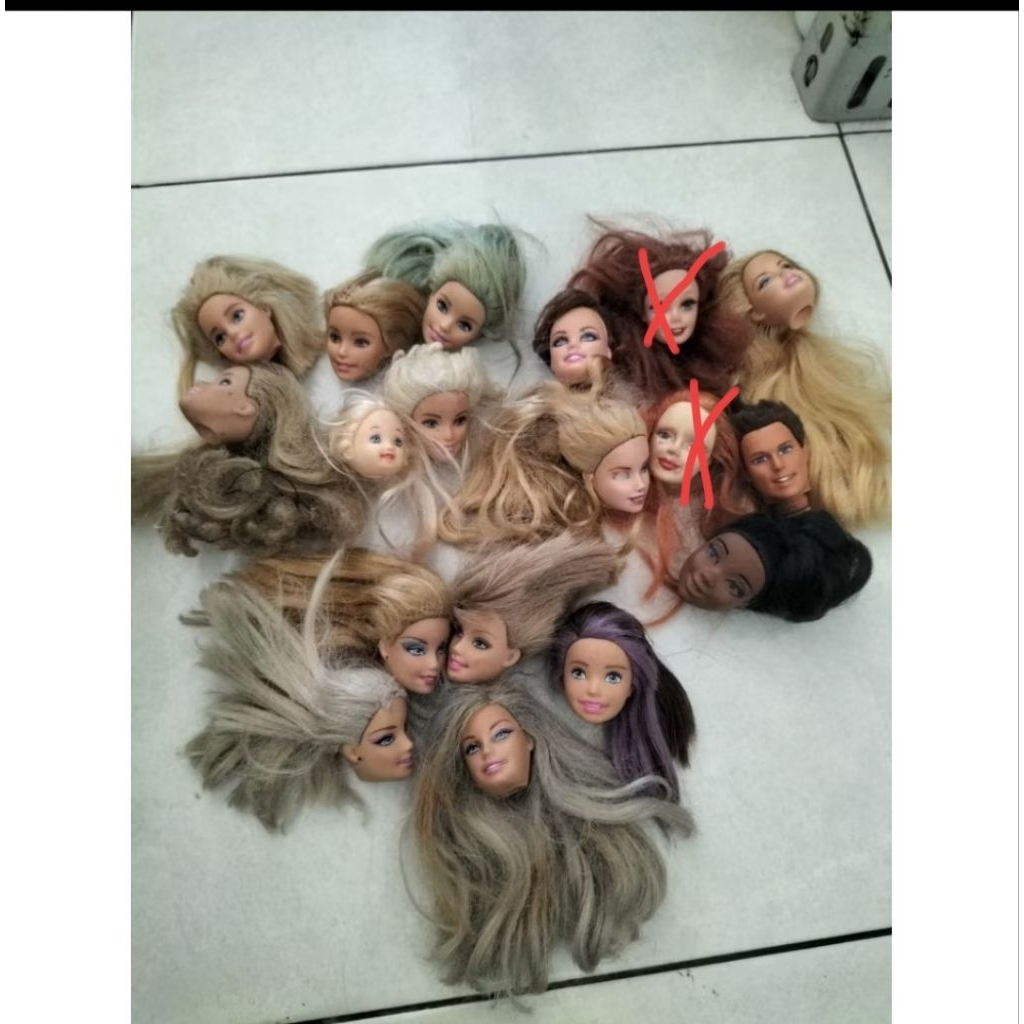 Takeall kepala barbie Mattel perlu Reroot