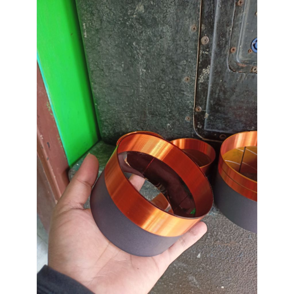 Spul Speaker JIC LA 18100 Coil 4" lilitan in out  speaker JIC LA 18100 lilitan luar dalam