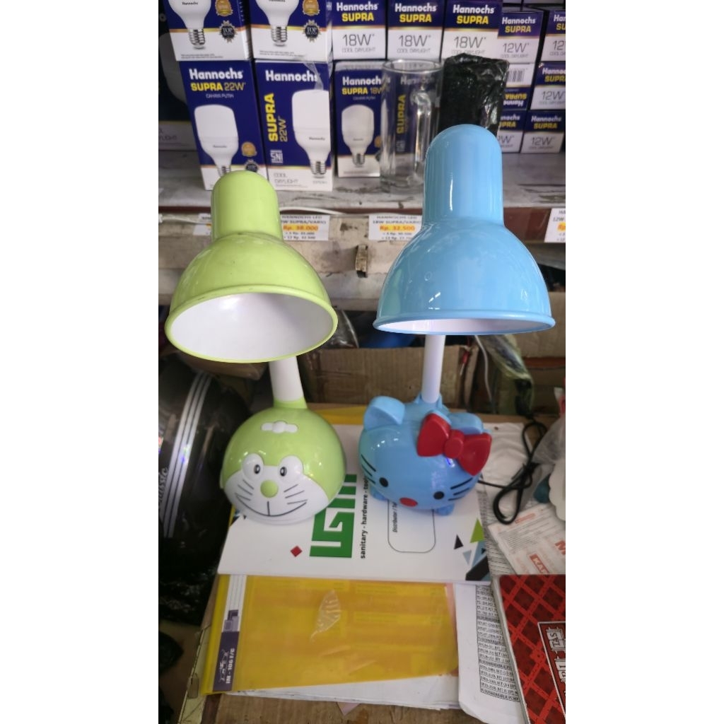 LAMPU BELAJAR DORAEMON / HELLO KITTY karakter