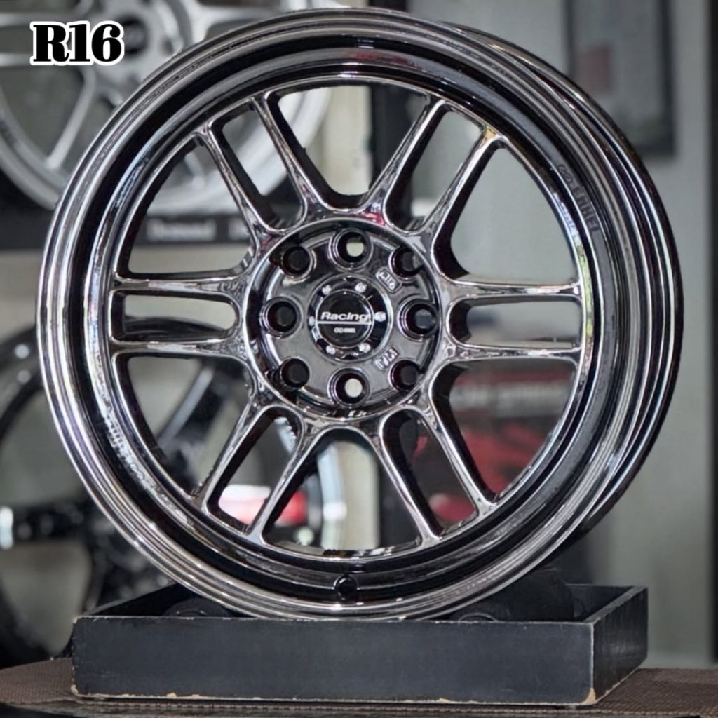 velg mobil ring 16 ENKEI RPF1 BLACK CROME R16 raize freed jazz yaris brio mobilio