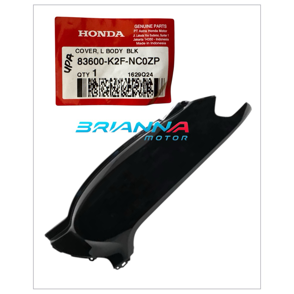 COVER BODY KIRI HITAM NEW SCOOPY K2FP 83600 K2F NC0ZP