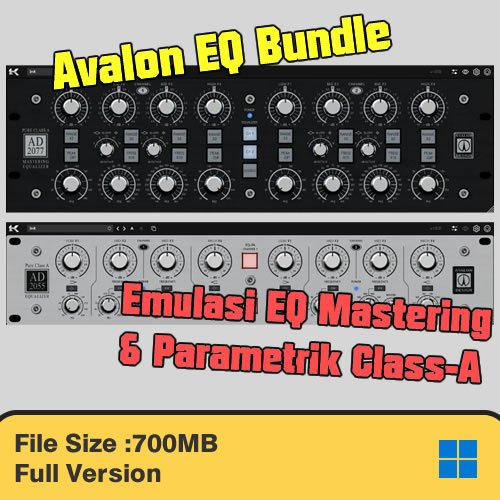 Plugin Avalon EQ Bundle – Emulasi EQ Mastering & Parametrik Class-A